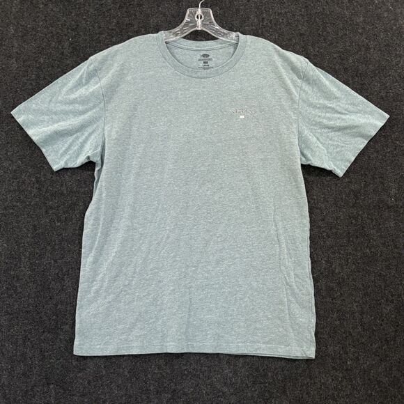 AFTCO Shirt Men's Large Green Gray Built To Fish Graphic Fishing Tee - Picture 1 of 7